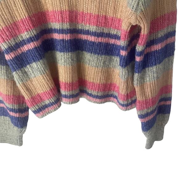 Jessica Simpson Women Small Rainbow Portia Striped Multicolored Knit Sweater - Picture 4 of 9